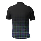 Allardice Tartan Crest Polo Shirt - Thistle Black Style